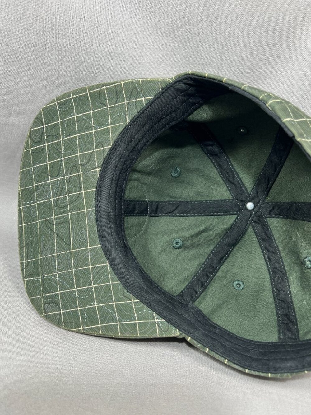 Coalatree Organics Strapback Hat Green Plaid Trailhead Outdoor Adult Dad Cap - Picture 14 of 16